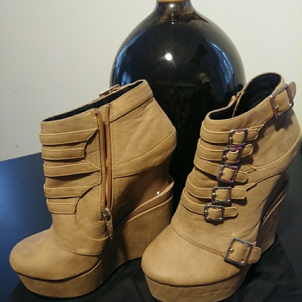 Beige Booties